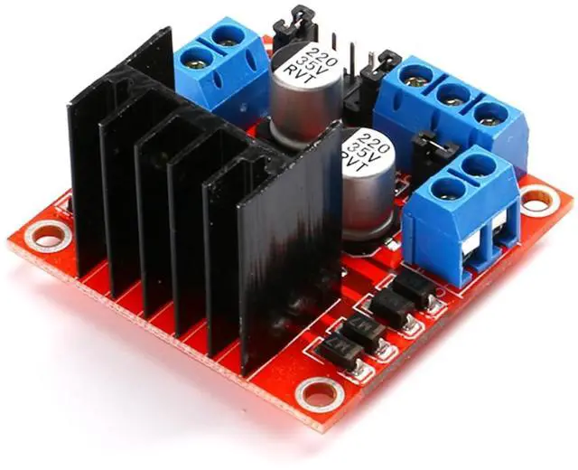 Alt view image 2 of 6 - 4 Pack L298N Motor Driver Module, Dual Bridge DC Stepper Motor Controller, 2A Current 5V-35V Voltage 78M05 Regulator