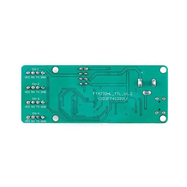 Alt view image 4 of 5 - FT4232-4TTL USB to 4-Way TTL Module UART Serial Port Module LED Indicator Micro USB COM Interface 12Mbps FT4232HL 5V 3.3V 2.5V 1.8V