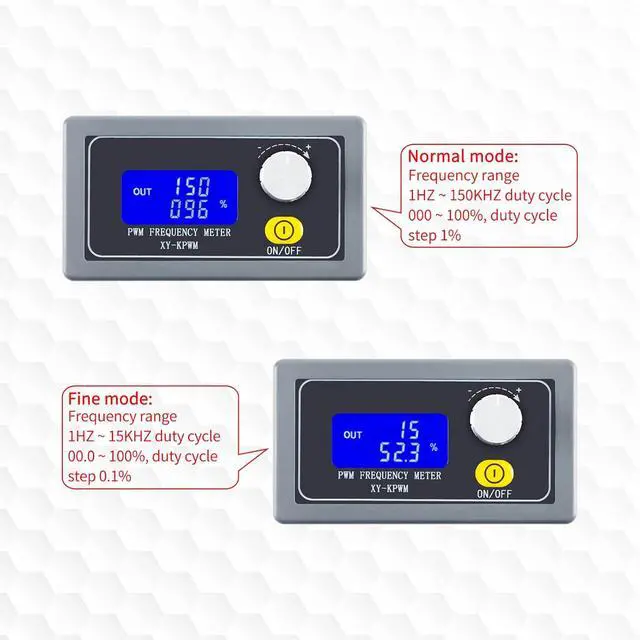Alt view image 4 of 7 - Signal Generator XY-KPWM 1-Channel PWM Generator 1Hz-150kHz Dual Mode PWM Pulse Frequency Square Wave Signal Generator Module LCD Display 3.3-30V 5-30mA Pulse Frequency Generator with Shell