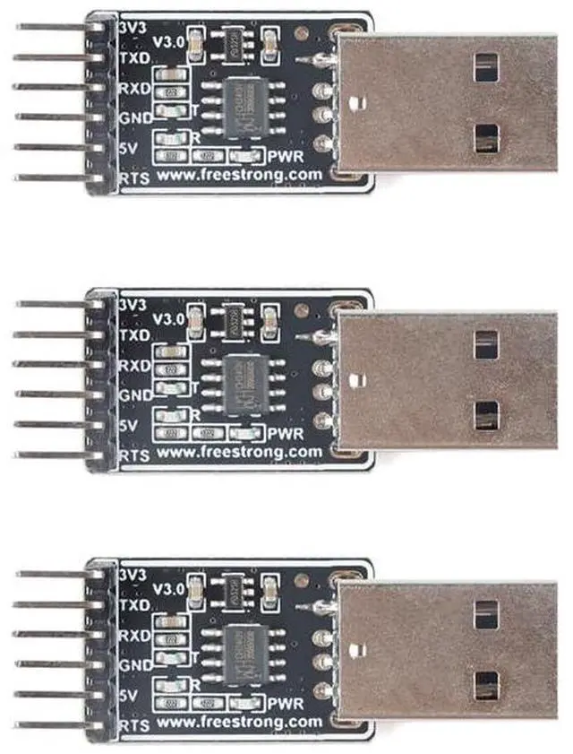 Main image of 3PCS USB to TTL Serial Port Converter Module CH340N Chip Integration 5V to 3.3V FS-USB-UTTL
