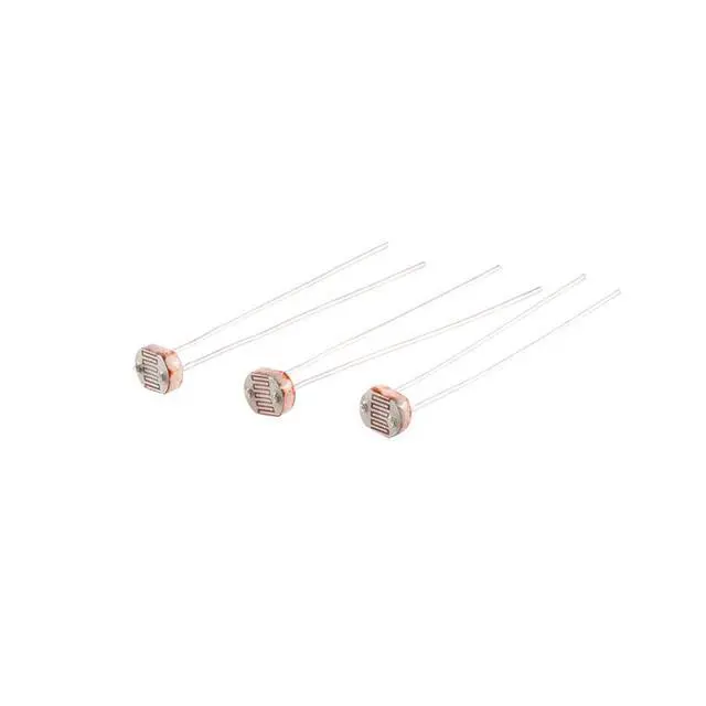 Alt view image 2 of 4 - 100pcs Photoresistors Kit - Variety Pack with GL5506 GL5516 GL5528 GL5537 GL5539 LDRs for DIY Electronics, Arduino, Light Sensitive Projects Photosensitive Resistor