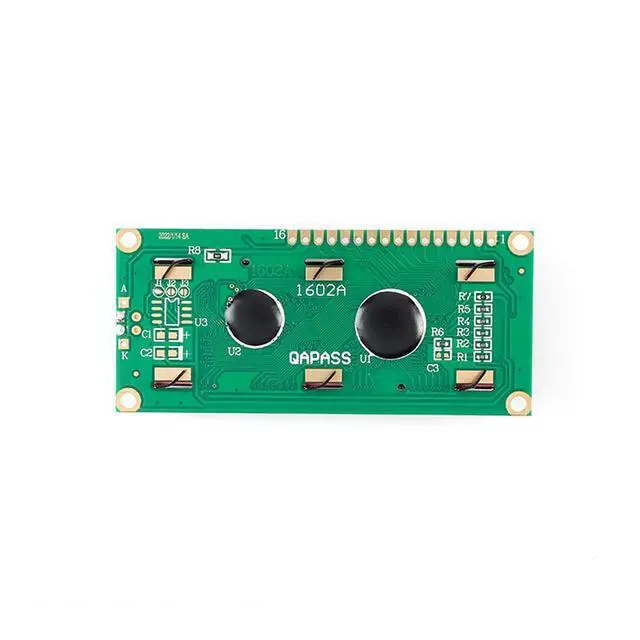 Alt view image 2 of 5 - 3 Pack 1602 LCD Display Module Blue Yellow-Green Screen IIC/I2C LCD Module LCD1602 5V Adapter Plate 1602A Display for Arduino