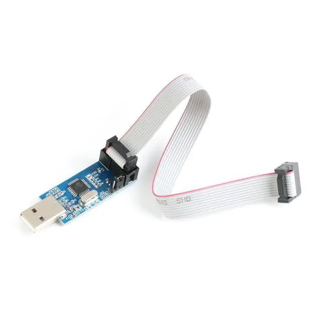 Alt view image 3 of 7 - 2Pcs ATMaga8 51 52 AVR Programmer SP USB ASP Downloader USBISP Download Cable 10P Cable