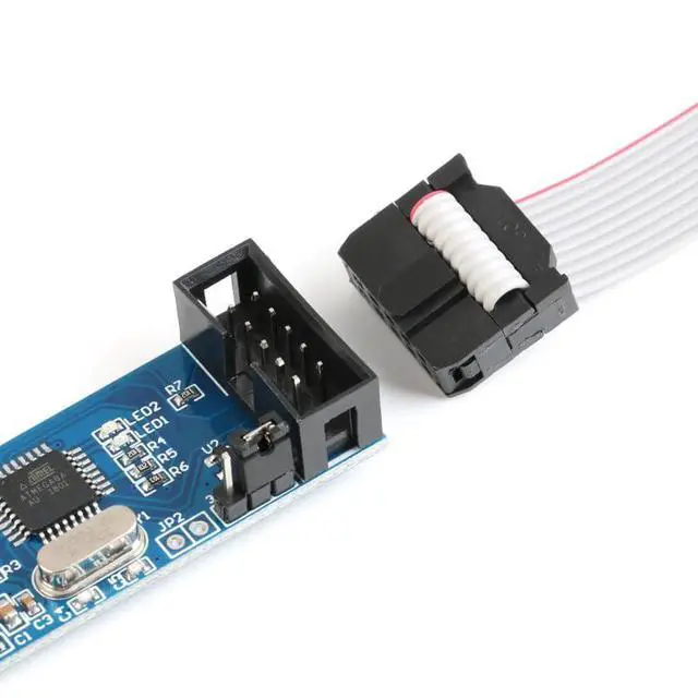 Alt view image 4 of 7 - 2Pcs ATMaga8 51 52 AVR Programmer SP USB ASP Downloader USBISP Download Cable 10P Cable