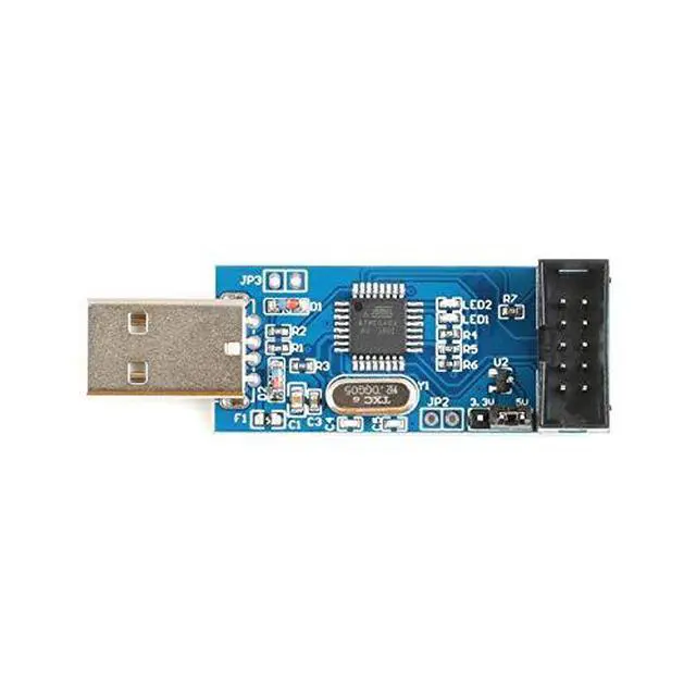 Alt view image 6 of 7 - 2Pcs ATMaga8 51 52 AVR Programmer SP USB ASP Downloader USBISP Download Cable 10P Cable