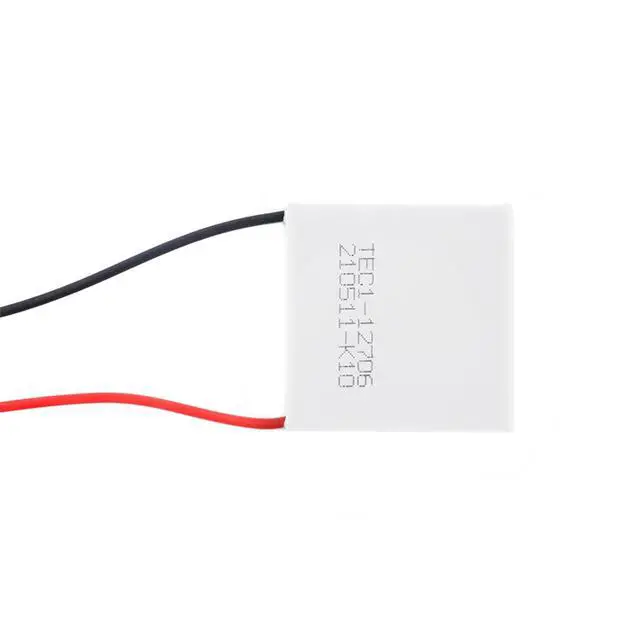 Alt view image 4 of 5 - 2 Pack TEC1-12706 Semiconductor Refrigeration Tablets 12V 6A TEC1-12706 Heatsink Thermoelectric Cooler Cooling Peltier Plate Module 40x40mm