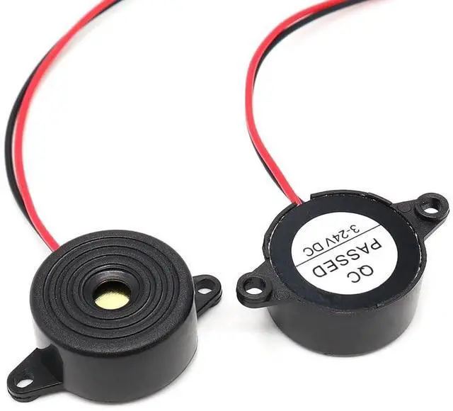 Main image of 10pcs SFM-20B Active Piezoelectric Buzzer with Wire, High Decibel Alarm Siren, DC3-24V Continuous Sound