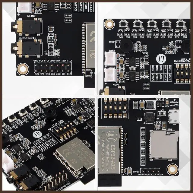 Alt view image 5 of 6 - ESP32 Aduio Kit ESP32 WiFi Bluetooth Module ESP32-A1S Module Audio Development Board BLE Low Power Dual-core 64Mb Serial Adapter Port to WiFi Board