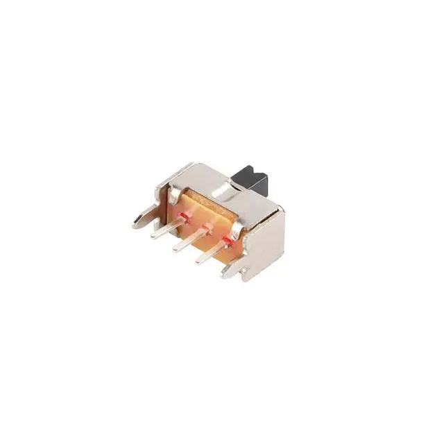 Alt view image 4 of 5 - 200Pcs SS-12D07G3 SPDT Slide Switch 1P2T 2 Position 3 Pin 3MM 0.3A 50V PCB Panel Mini Vertical Slide Switch Knob with Bracket Toggle Switches