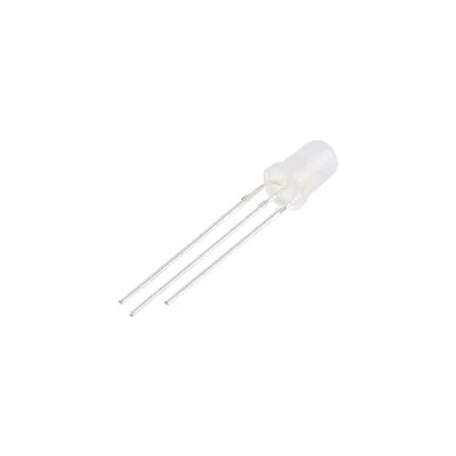 Alt view image 2 of 5 - 100pcs 5mm F5 LED Bi-Color Diffused Common Cathode Round Light Emitting Diode Dual Red and Emerald Green Foggy Two Plug-in DIY Kit