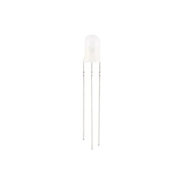 Alt view image 3 of 5 - 100pcs 5mm F5 LED Bi-Color Diffused Common Cathode Round Light Emitting Diode Dual Red and Emerald Green Foggy Two Plug-in DIY Kit
