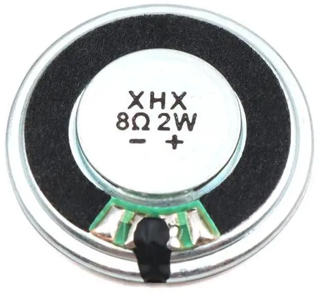 Main image of 6pcs 30mm Iron Shell Inner Magnetic Composite Film Speaker 8 Ohm 2W Round Mylar Toy Speaker Audio Speaker