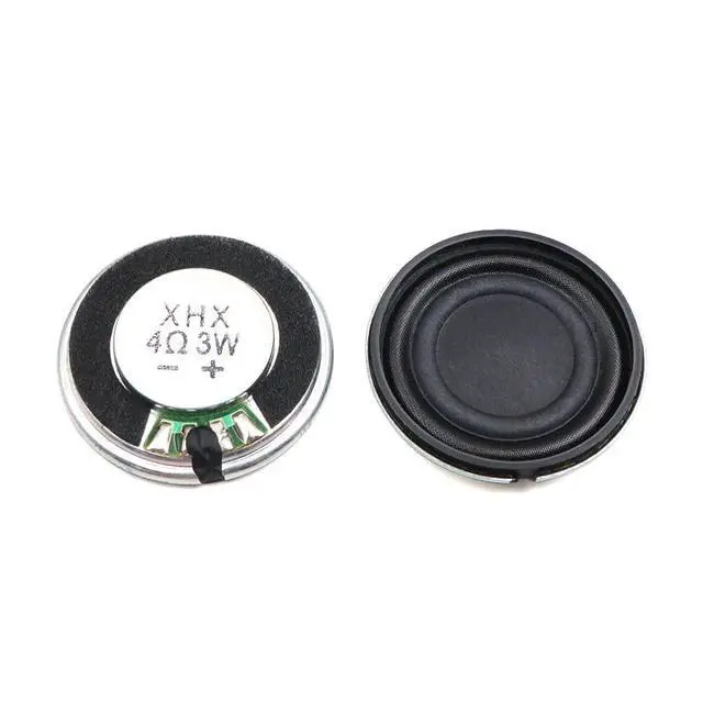 Alt view image 2 of 5 - 6pcs 28mm Iron Shell Inner Magnetic Mylar Speaker 4 Ohm 3W Round Toy Audio Driver