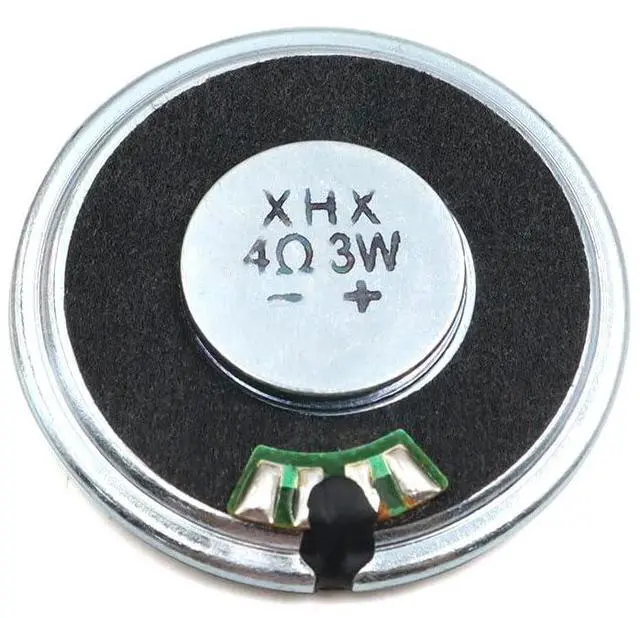 Main image of 6pcs 36mm Iron Shell Inner Magnetic Mylar Speaker 4 Ohm 3W Round Toy Horn