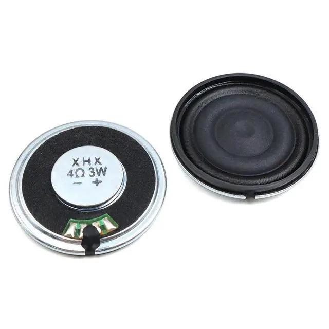 Alt view image 3 of 4 - 6pcs 36mm Iron Shell Inner Magnetic Mylar Speaker 4 Ohm 3W Round Toy Horn