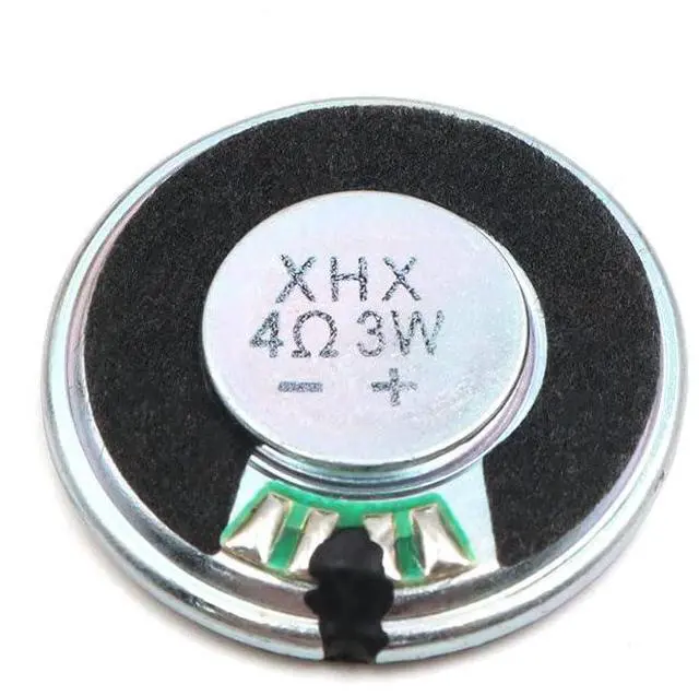 Main image of 6pcs 32mm Iron Shell Inner Magnetic Composite Film Speaker 4 Ohm 3W Round Mylar Toy Horn