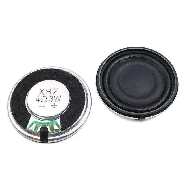 Alt view image 3 of 5 - 6pcs 32mm Iron Shell Inner Magnetic Composite Film Speaker 4 Ohm 3W Round Mylar Toy Horn