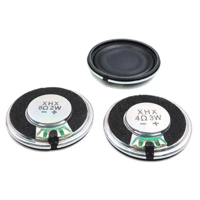 Alt view image 5 of 5 - 6pcs 32mm Iron Shell Inner Magnetic Composite Film Speaker 4 Ohm 3W Round Mylar Toy Horn