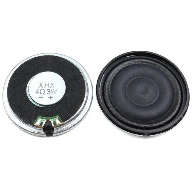 Alt view image 2 of 5 - 6pcs 40mm Iron Shell Inner Magnetic Composite Film Speaker 4 Ohm 3W Round Mylar Toy Horn