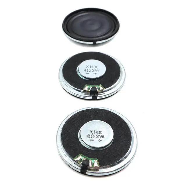 Alt view image 5 of 5 - 6pcs 40mm Iron Shell Inner Magnetic Composite Film Speaker 4 Ohm 3W Round Mylar Toy Horn