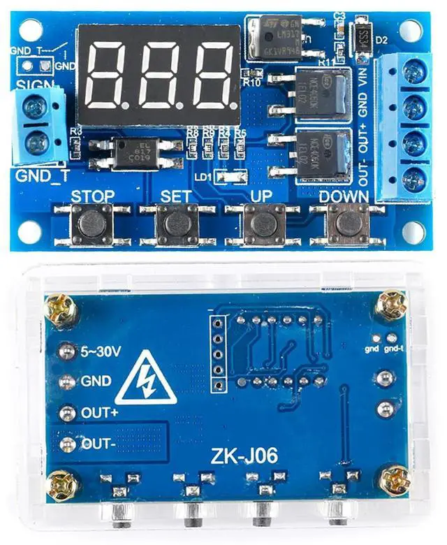 Main image of ZK-J04 Dual MOS Tube Timing Delay Switch Circuit 12V/24V for Automation Control, Replaces Relay Modules