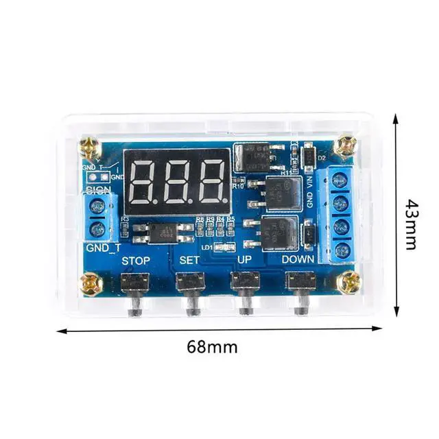 Alt view image 5 of 5 - ZK-J04 Dual MOS Tube Timing Delay Switch Circuit 12V/24V for Automation Control, Replaces Relay Modules