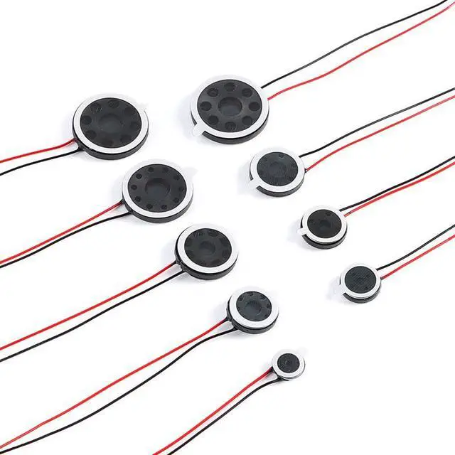 Alt view image 2 of 4 - 20pcs 20mm Ultra-Thin Speaker 8 1W Plastic Magnet Mini Speaker with Cable