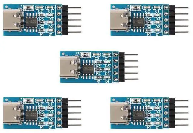 Main image of 5PCS Type C USB to TTL Serial Port CH340N Module 5V Upgrade MCU Download Brush line HW-234