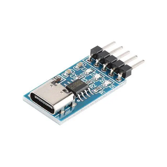 Alt view image 3 of 6 - 5PCS Type C USB to TTL Serial Port CH340N Module 5V Upgrade MCU Download Brush line HW-234