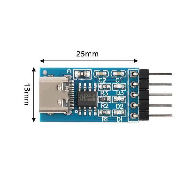 Alt view image 6 of 6 - 5PCS Type C USB to TTL Serial Port CH340N Module 5V Upgrade MCU Download Brush line HW-234