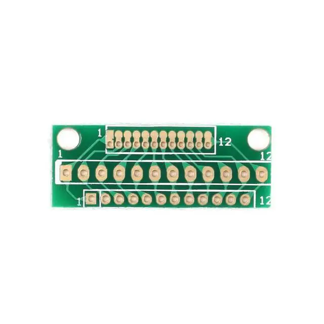 Alt view image 4 of 5 - 10Pcs Adapter Board for Wireless Module Transfer 1.27MM 2.0MM 2.54MM Spacing 12 Pins 3 Rows 36 Holes