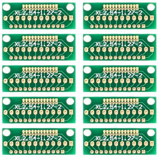 Main image of 10Pcs Adapter Board for Wireless Module Transfer 1.27MM 2.0MM 2.54MM Spacing 12 Pins 3 Rows 36 Holes