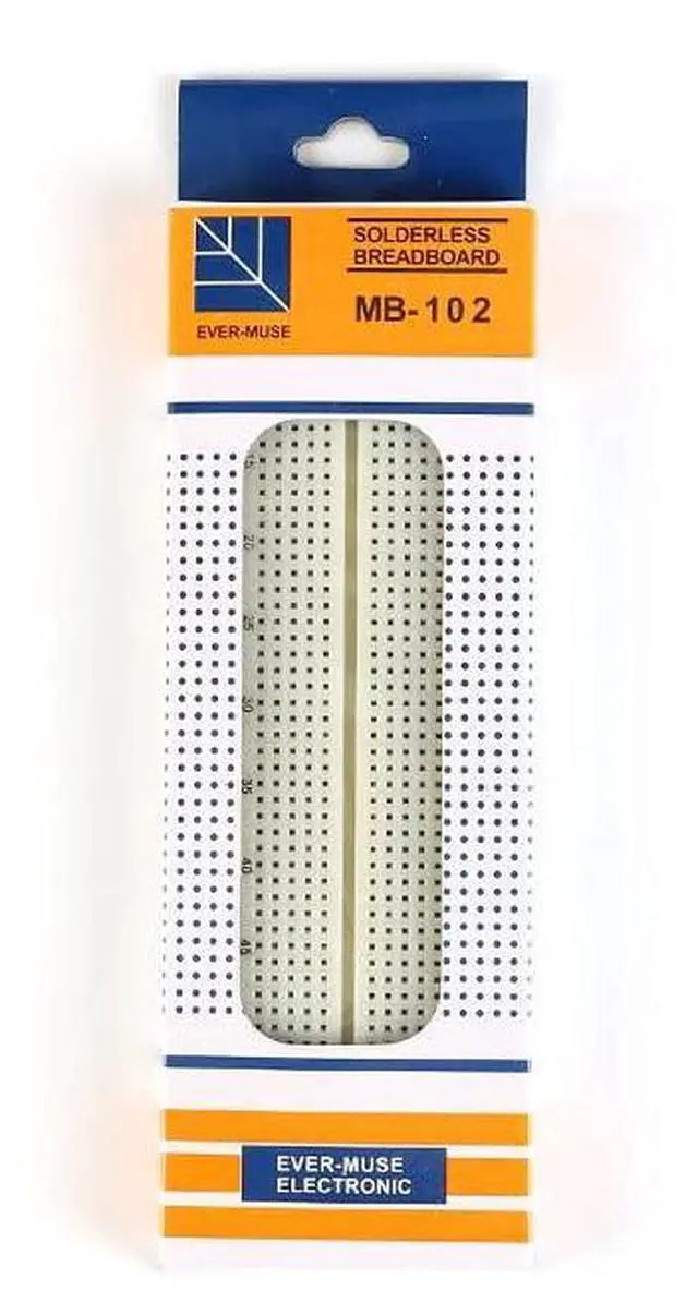 Alt view image 2 of 7 - 5Pcs MB-102 Breadboard with 830 Tie Points Solderless Breadboard Experimental Board Universal Board 165×55×10mm MB-102