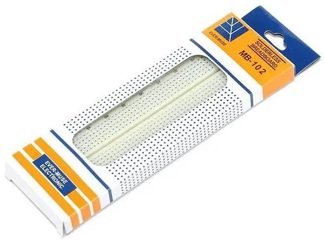 Alt view image 3 of 7 - 5Pcs MB-102 Breadboard with 830 Tie Points Solderless Breadboard Experimental Board Universal Board 165×55×10mm MB-102