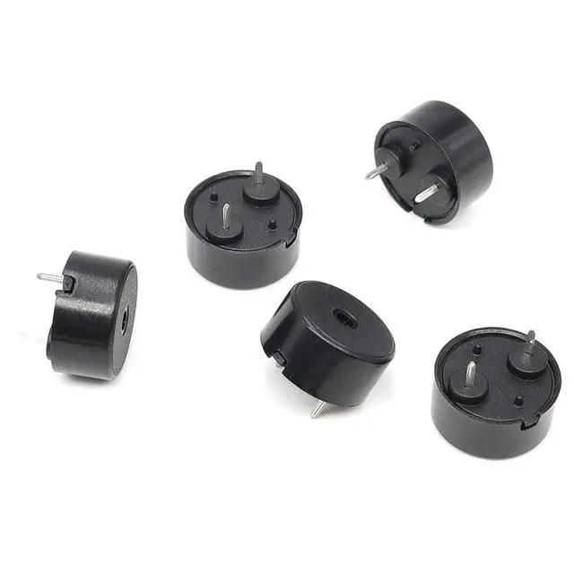 Alt view image 5 of 5 - 30pcs 1207 Flat Needle Passive Piezoelectric Buzzer 12x7mm 7.5mm Pitch Low Power Wave Soldering High Temp