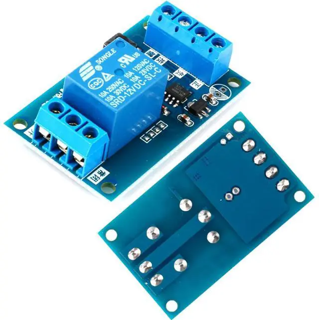 Main image of 12V Bistable Relay Module Single Key Switch for Automotive Tuning Self-Locking One Touch Start-Stop Button