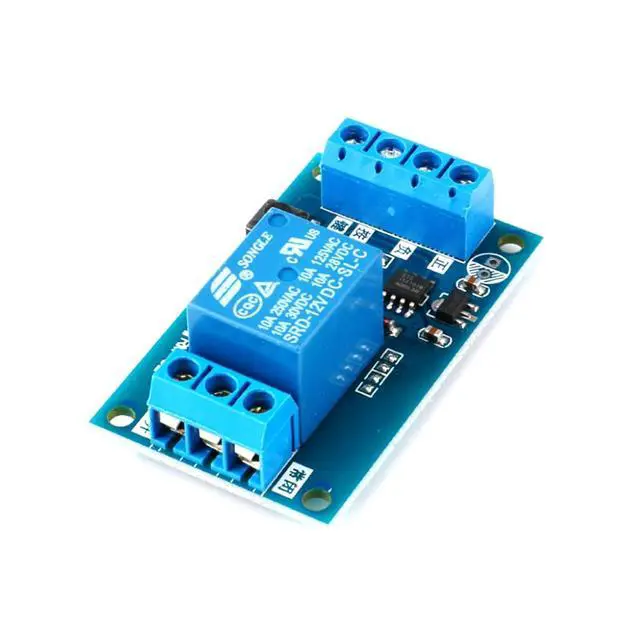 Alt view image 2 of 5 - 12V Bistable Relay Module Single Key Switch for Automotive Tuning Self-Locking One Touch Start-Stop Button