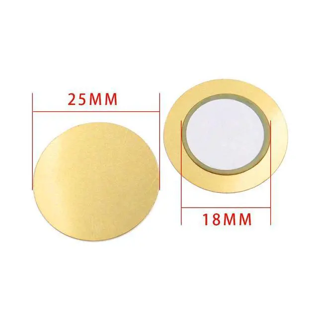 Alt view image 2 of 2 - 30pcs 25mm Piezoelectric Buzzer Element for Musical Instruments Electronic Projects Piezo Disc Transducer