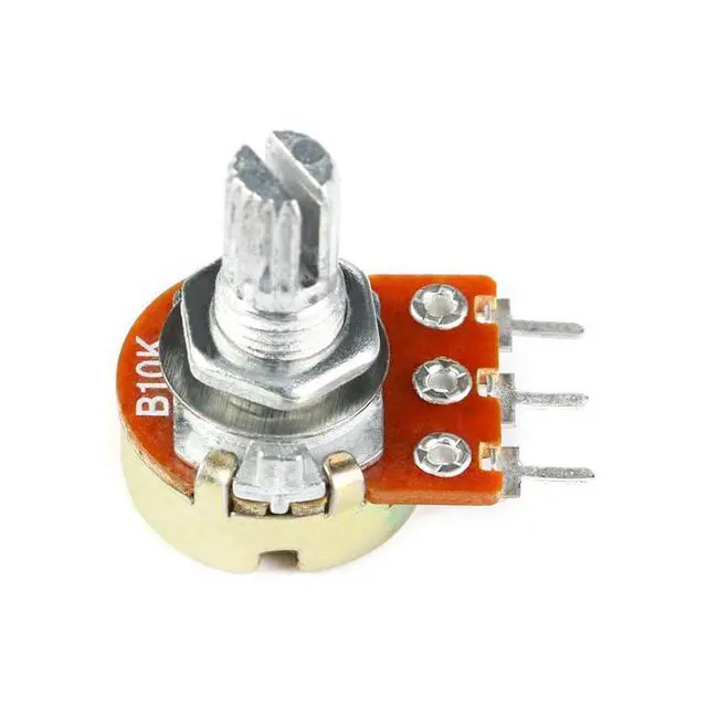 Alt view image 2 of 4 - 20PCS WH148 Single Potentiometer B10K Variable Resistors 15mm Knurled Shaft 3Pins 10K Ohm Taper Rotary Potentiometer