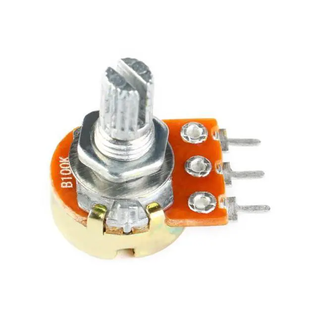 Alt view image 2 of 4 - 20PCS WH148 Single Potentiometer B100K Variable Resistors 15mm Knurled Shaft 3Pins 100K Ohm Taper Rotary Potentiometer