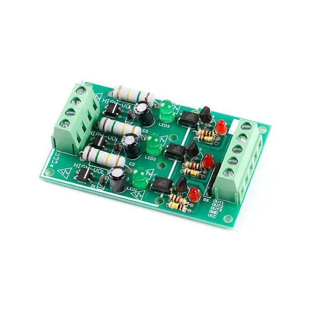 Alt view image 2 of 5 - 3-Channel AC 220V Optocoupler Isolation Module - AC Detection & Testing Module