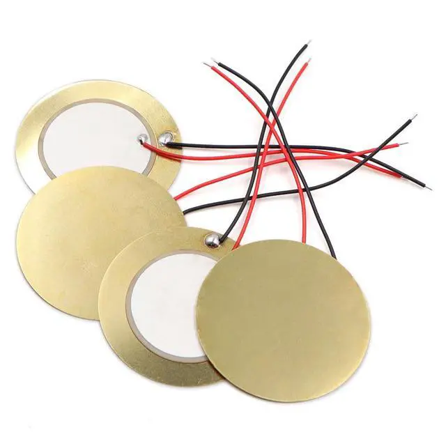 Alt view image 5 of 5 - 30pcs 31mm Copper Plate Wired Lead Piezoelectric Ceramic Buzzer Disc for Drum Triggers Microphone Trigger CBG Guitar