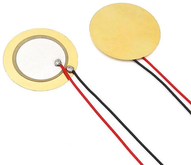 Main image of 30pcs 23mm Copper Plate Wired Lead Piezoelectric Ceramic Disc Buzzer for DIY Alarm Audio