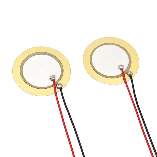 Alt view image 3 of 5 - 30pcs 23mm Copper Plate Wired Lead Piezoelectric Ceramic Disc Buzzer for DIY Alarm Audio
