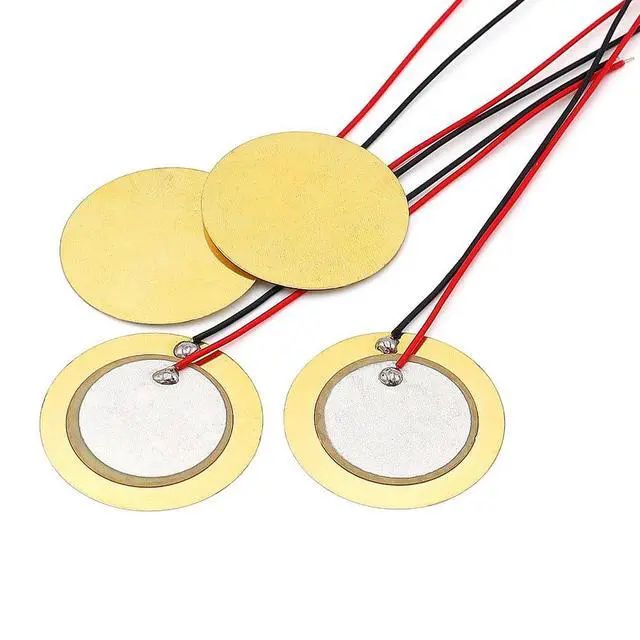 Alt view image 5 of 5 - 30pcs 23mm Copper Plate Wired Lead Piezoelectric Ceramic Disc Buzzer for DIY Alarm Audio