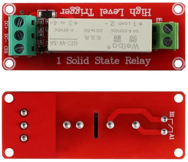 Main image of 5V 1 Channel Solid State Relay Module, Low Level Trigger, 5A DC Control (1 Channel)