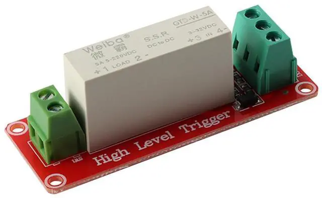 Alt view image 3 of 5 - 5V 1 Channel Solid State Relay Module, Low Level Trigger, 5A DC Control (1 Channel)