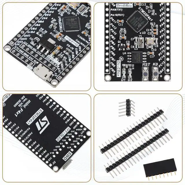 Alt view image 6 of 7 - STM32F411CE 512K STM32 Core Board 100MHz STM32F4x1 Development Board SRAM 128K Flash 512K Micro USB Interface for MicroPython for Programming