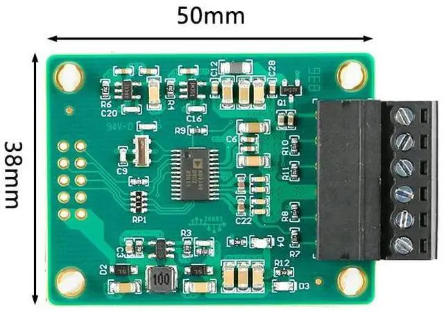 Alt view image 5 of 5 - AD7190 Analog Digital Pressure Acquisition Module Strain Bridge 24 Bit ADC High Precision Strain Acquisition Module Analog to Digital PLC/DCS Analog Input Module Strain Gauge