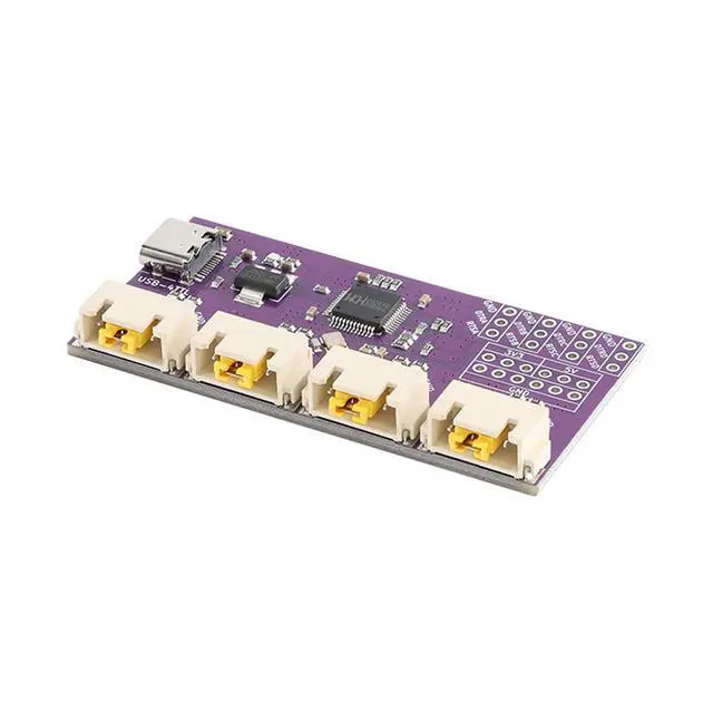 Alt view image 2 of 6 - USB to 4 Channels Ways TTL Serial Port USB Type-C Interface 6Mbps CH344 CH348 Chip Communication Conversion Module